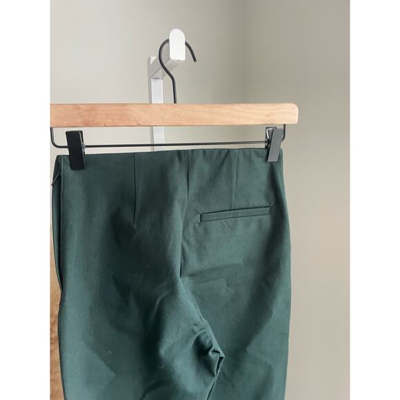 ⭐️ 3/$20 COS Stretch Twill Slim Trouser Pants Womens Size 2 Hunter Green - Picture 8 of 12